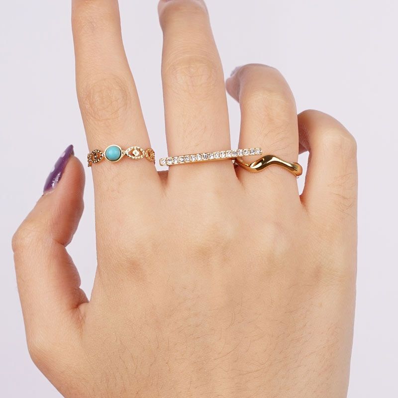 "Wavy" Ring