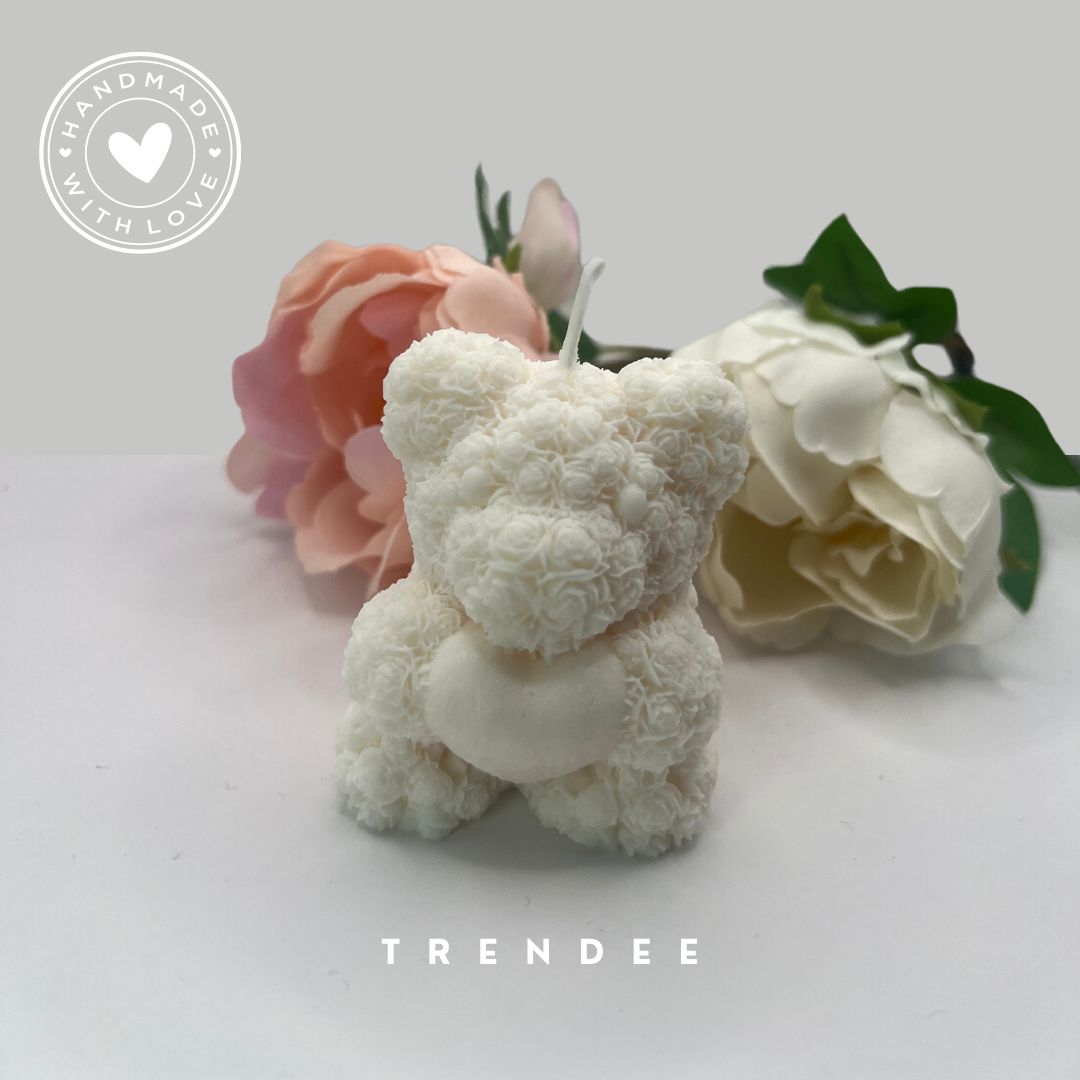 "Berry" Teddy Handmade Candle